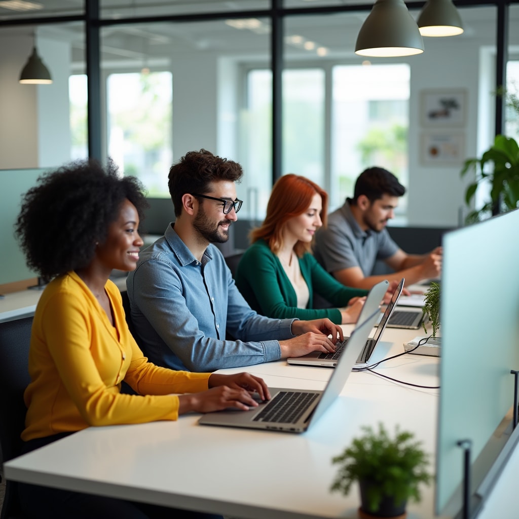 Utilisateurs diversifiés utilisant différentes technologies d'assistance